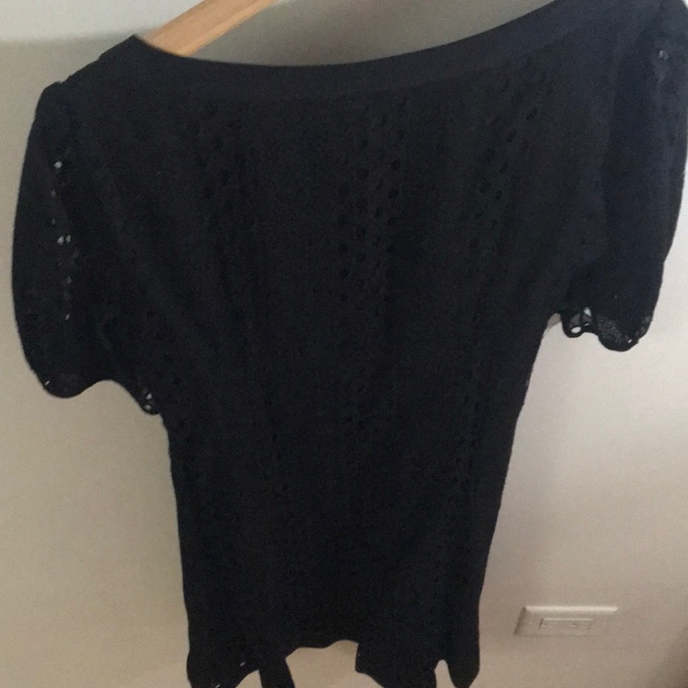 Nanette Lepore Black eyelet sundress size 6 - Picture 6 of 7